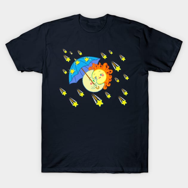 Meteor Shower T-Shirt by Toonicorn